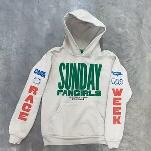 ON HOLD Sunday Fangirls F1 Inspired Gray Sweatshirt Hoodie in size small